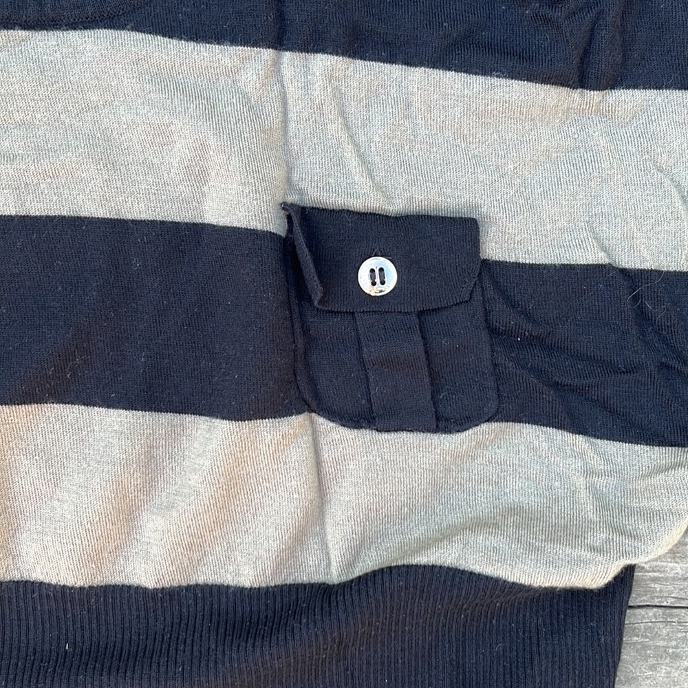Comfy Striped Sweater Shirt - Picture 2 of 3